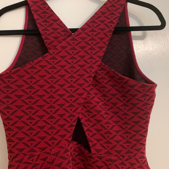 Hollister Cross Back Red Dress - Picture 3 of 4